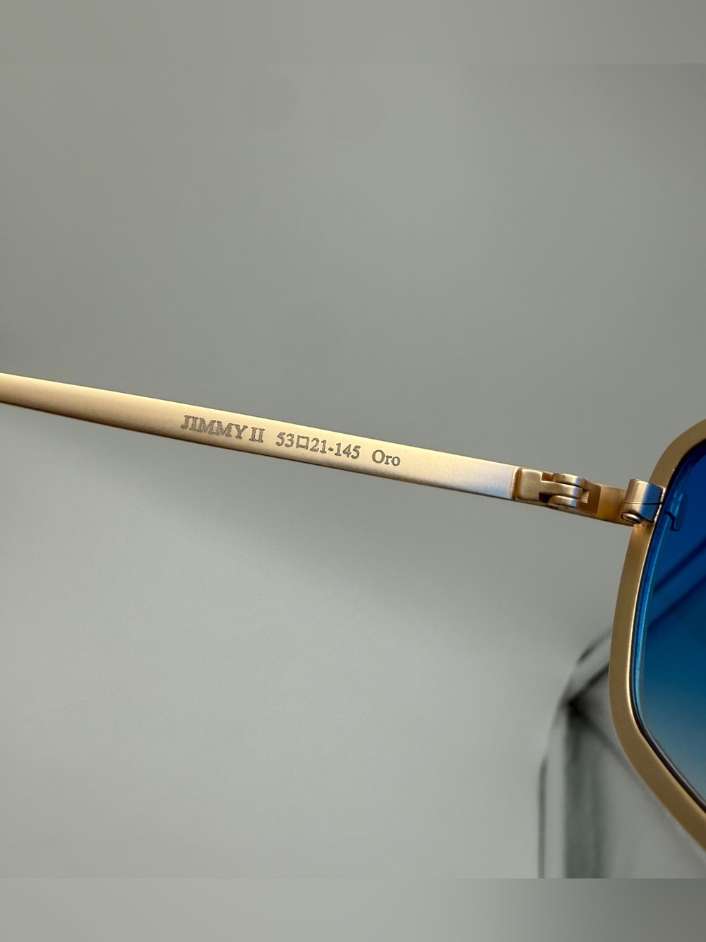 NWOT Bust Out Jimmy II Oro Gold Blue Gradient Sunglasses Made in Italy - Picture 6 of 6